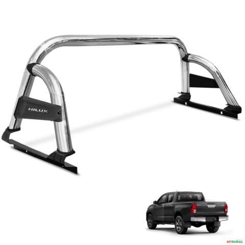 Santo Antonio Hilux 2016 a 2025 Cromado ST Sem Barra Imagem Santo Antonio Hilux 2016 a 2025 Cromado ST Sem Barra