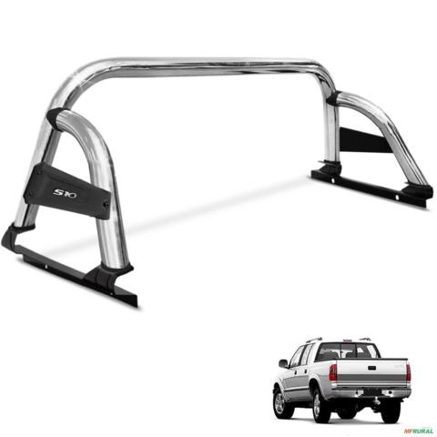 Santo Antonio S10 1995 a 2011 Cromado ST Sem Barra Imagem Santo Antonio S10 1995 a 2011 Cromado ST Sem Barra