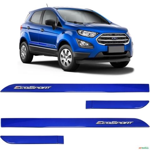 Friso Lateral Ecosport 2013 a 2021 Azul Aurora Alto Relevo Imagem Friso Lateral Ecosport 2013 a 2021 Azul Aurora Alto Relevo