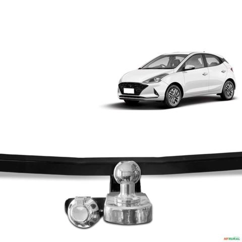 Engate de Reboque HB20 Hatch 2020 a 2025 Rabicho Fixo 700kg Imagem Engate de Reboque HB20 Hatch 2020 a 2025 Rabicho Fixo 700kg