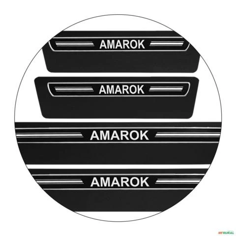 Jogo de Soleira Premium Amarok 2010 a 2023 Elegance 4 Portas