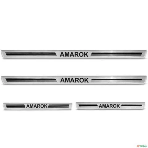 Jogo de Soleira Premium Amarok 2010 a 2023 Escovada 4 Portas