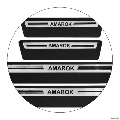 Jogo de Soleira Premium Amarok 2010 a 2023 Escovada 4 Portas