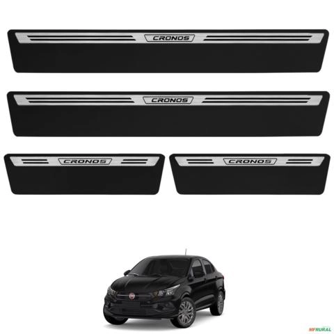 Jogo de Soleira Premium Cronos 2018 a 2026 Escovada 4 Portas Imagem Jogo de Soleira Premium Cronos 2018 a 2026 Escovada 4 Portas