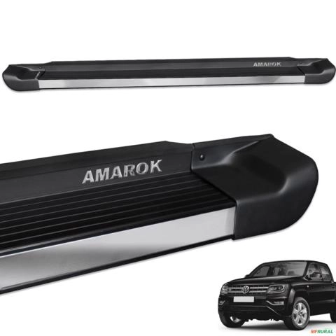 Estribo Lateral Amarok 2010 a 2025 CD Preto Fosco Personalizado Imagem Estribo Lateral Amarok 2010 a 2025 CD Preto Fosco Personalizado