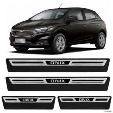 Jogo de Soleira Premium Onix 2013 a 2019 Escovada 4 Portas