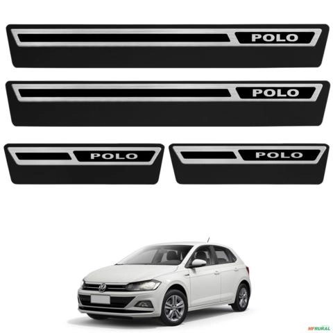 Jogo de Soleira Premium Polo 2018 a 2025 Escovada 4 Portas Imagem Jogo de Soleira Premium Polo 2018 a 2025 Escovada 4 Portas