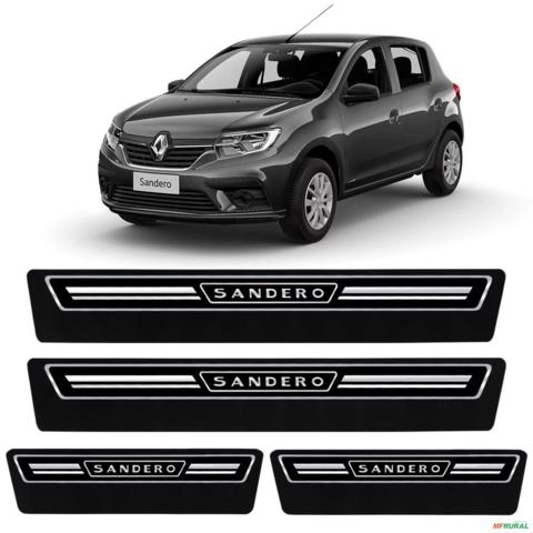 Jogo de Soleira Premium Sandero 2015 a 2024 Elegance 4 Portas Imagem Jogo de Soleira Premium Sandero 2015 a 2024 Elegance 4 Portas