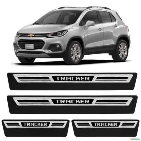 Jogo de Soleira Premium Tracker 2012 a 2019 Escovada 4 Portas Imagem Jogo de Soleira Premium Tracker 2012 a 2019 Escovada 4 Portas