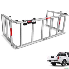 Extensor De Caçamba Frontier 2008 a 2016 Rampa Prata Reforçado 350kg Extensor De Caçamba Frontier 2008 a 2016 Rampa Prata Reforçado 350kg