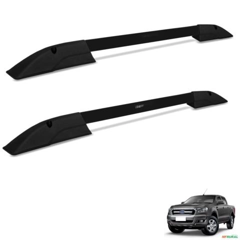 Rack de Teto Longarina Ranger 2013 a 2023 Executivo Alumínio Preto Imagem Rack de Teto Longarina Ranger 2013 a 2023 Executivo Alumínio Preto