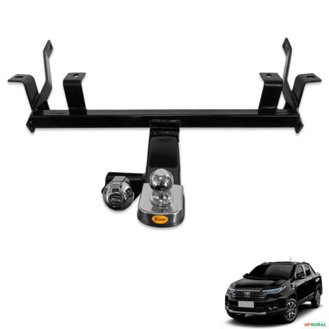 Engate de Reboque Strada 2021 a 2026 Rabicho Fixo 700kg Imagem Engate de Reboque Strada 2021 a 2026 Rabicho Fixo 700kg