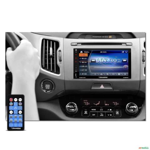 Central Multimídia MP5 Roadstar RS-505MP5 Tela 7 Espelhamento Bluetooth USB SD AUX Radio