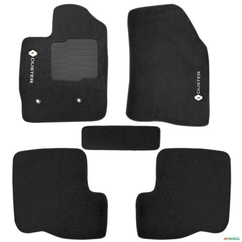 Imagem Jogo de Tapete Carpete Duster 2020 a 2026 Preto 5 Peças Imagem Jogo de Tapete Carpete Duster 2020 a 2026 Preto 5 Peças