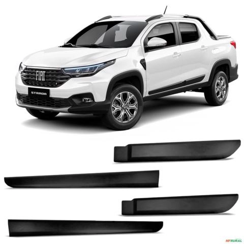 Friso Lateral Strada 2021 a 2026 Cabine Dupla Injetado Original Sanfil Imagem Friso Lateral Strada 2021 a 2026 Cabine Dupla Injetado Original Sanfil