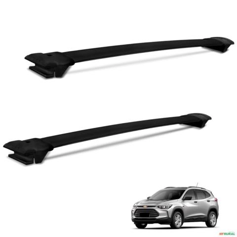 Rack de Teto Travessa Tracker 2020 a 2026 Alumínio Preto Imagem Rack de Teto Travessa Tracker 2020 a 2026 Alumínio Preto