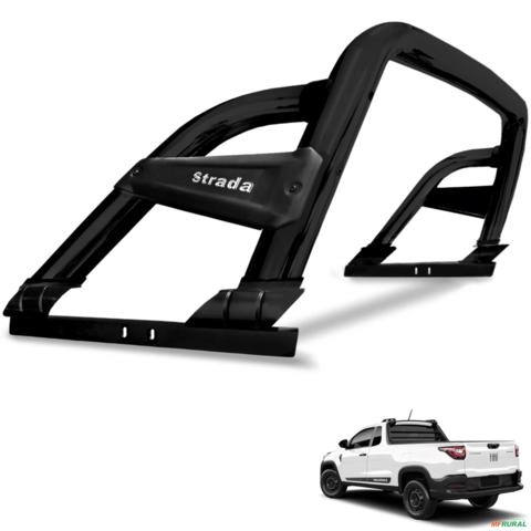 Santo Antonio Strada CS 2021 a 2026 ST Preto em Aço Carbono Track Imagem Santo Antonio Strada CS 2021 a 2026 ST Preto em Aço Carbono Track