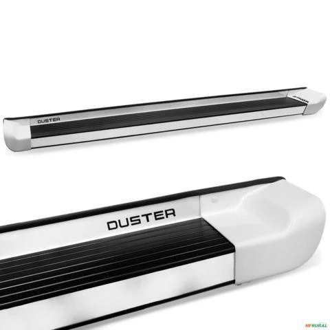 Estribo Lateral Duster 2012 a 2024 Alumínio Branco Glacier Personalizado