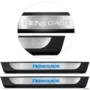 Soleira de Porta Jeep Renegade 2016 a 2025 Aço Inox com Led Azul Imagem Soleira de Porta Jeep Renegade 2016 a 2025 Aço Inox com Led Azul