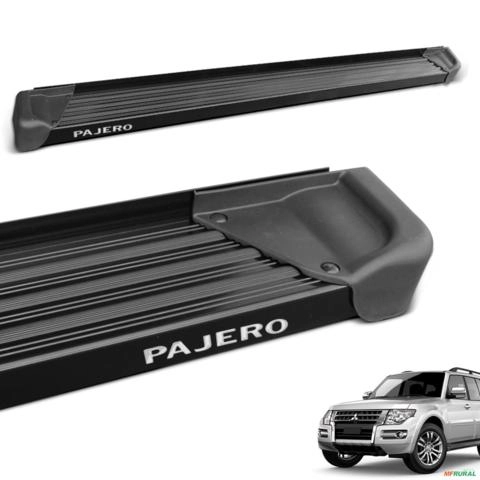 Estribo Lateral Pajero Full 1998 a 2010 Alumínio Preto A3 Gtnox Imagem Estribo Lateral Pajero Full 1998 a 2010 Alumínio Preto A3 Gtnox