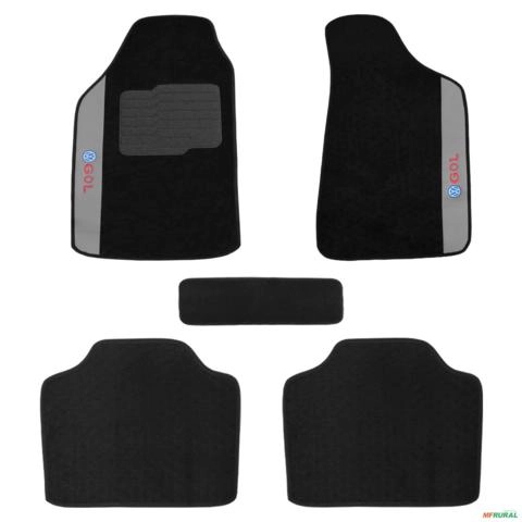 Imagem Jogo de Tapete Carpete Gol 2008 a 2012 Preto 5 Peças Imagem Jogo de Tapete Carpete Gol 2008 a 2012 Preto 5 Peças