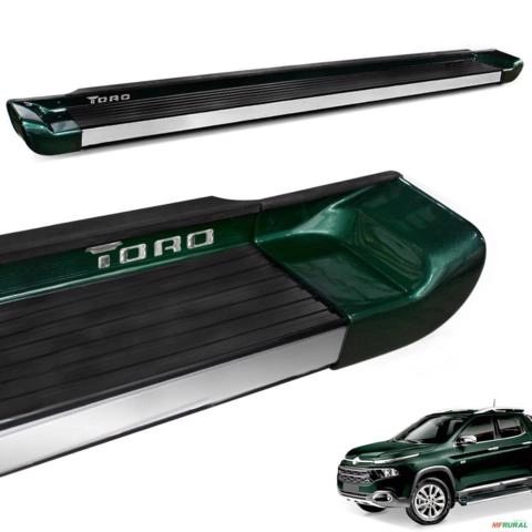 Estribo Lateral Toro 2016 a 2025 Verde Botanic Personalizado Imagem Estribo Lateral Toro 2016 a 2025 Verde Botanic Personalizado