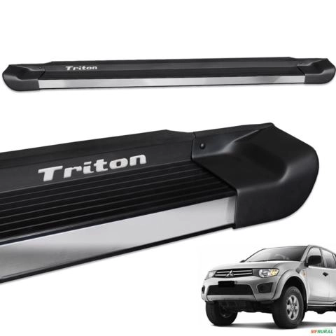 Estribo Lateral L200 Triton 2008 a 2018 Preto Fosco Personalizado Imagem Estribo Lateral L200 Triton 2008 a 2018 Preto Fosco Personalizado