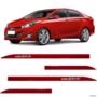 Friso Lateral HB20 Sedan 2013 a 2019 Vermelho Magic Alto Relevo Flash Imagem Friso Lateral HB20 Sedan 2013 a 2019 Vermelho Magic Alto Relevo Flash