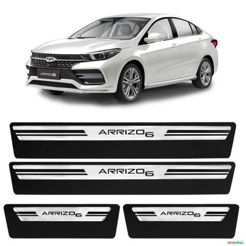 Jogo de Soleira Premium Chery Arrizo 6 2019 a 2021 Escovada 4 Portas Imagem Jogo de Soleira Premium Chery Arrizo 6 2019 a 2021 Escovada 4 Portas