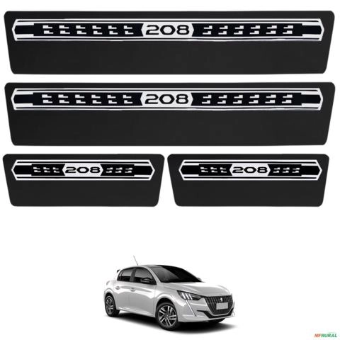 Jogo de Soleira Premium Peugeot 208 2021 a 2025 Elegance 4 Portas Imagem Jogo de Soleira Premium Peugeot 208 2021 a 2025 Elegance 4 Portas