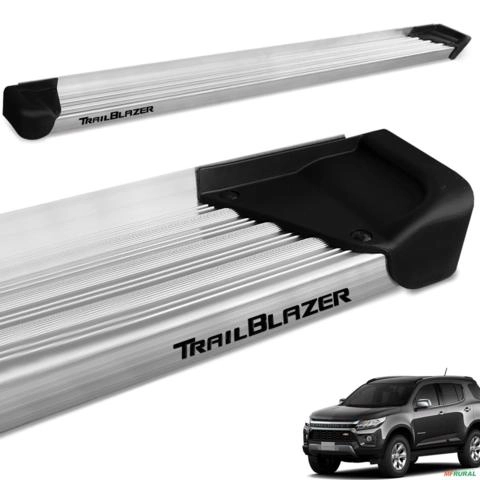 Estribo Lateral Trailblazer 2013 a 2025 Alumínio Natural A3 Imagem Estribo Lateral Trailblazer 2013 a 2025 Alumínio Natural A3