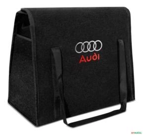 Bolsa Organizadora Porta Malas Logo Audi Carpete Preto 20 Litros Bolsa Organizadora Porta Malas Logo Audi Carpete Preto 20 Litros