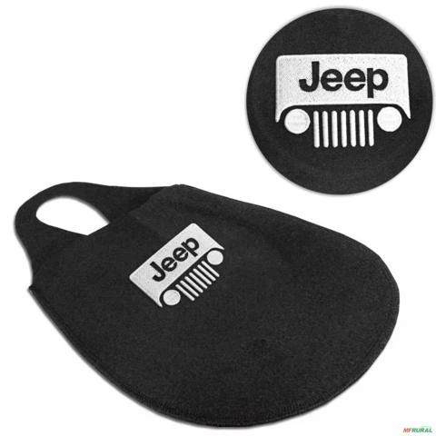Lixeira Automotiva Cambio Logo Jeep Carpete Bordado