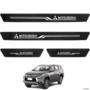 Jogo de Soleira Mitsubishi 2012 a 2024 Texturizado 4 Peças Preto Imagem Jogo de Soleira Mitsubishi 2012 a 2024 Texturizado 4 Peças Preto
