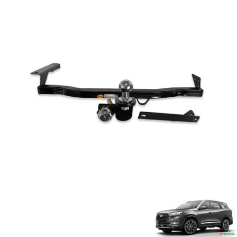 Engate de Reboque Tiggo 8 2019 a 2027 Rabicho Removivel 700kg Imagem Engate de Reboque Tiggo 8 2019 a 2027 Rabicho Removivel 700kg