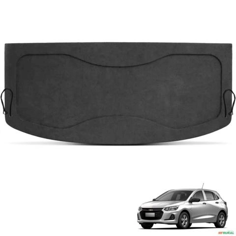 Tampão do Porta Malas Onix 2020 a 2025 Grafite Com Cordinhas Imagem Tampão do Porta Malas Onix 2020 a 2025 Grafite Com Cordinhas