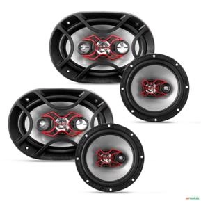 Alto Falante Kit Fácil Bravox 6x9 Pol + 6 Pol 240w RMS Linha X Alto Falante Kit Fácil Bravox 6x9 Pol + 6 Pol 240w RMS Linha X