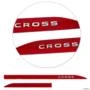 Friso Lateral Corolla Cross 2021 a 2023 Vermelho Granada Alto Relevo Flash