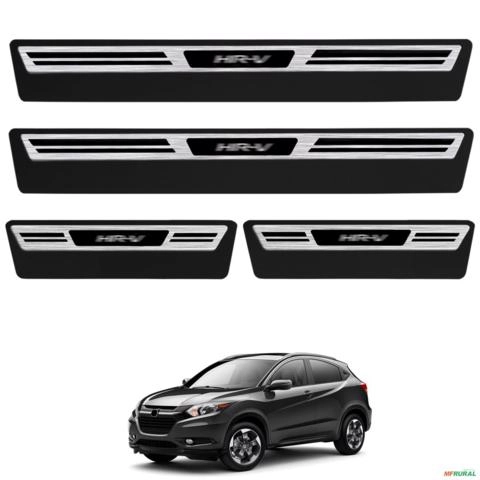 Jogo de Soleira Premium Hr-v 2016 a 2021 Escovada 4 Portas Imagem Jogo de Soleira Premium Hr-v 2016 a 2021 Escovada 4 Portas