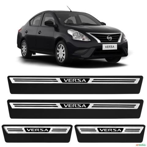 Jogo de Soleira Premium Versa 2012 a 2019 Escovada 4 Portas Imagem Jogo de Soleira Premium Versa 2012 a 2019 Escovada 4 Portas