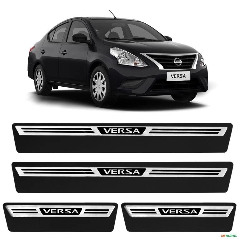 Jogo de Soleira Premium Versa 2012 a 2019 Escovada 4 Portas Imagem Jogo de Soleira Premium Versa 2012 a 2019 Escovada 4 Portas
