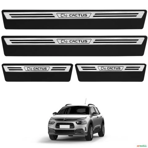 Jogo de Soleira Premium C4 Cactus 2019 a 2024 Escovada 4 Portas Imagem Jogo de Soleira Premium C4 Cactus 2019 a 2024 Escovada 4 Portas