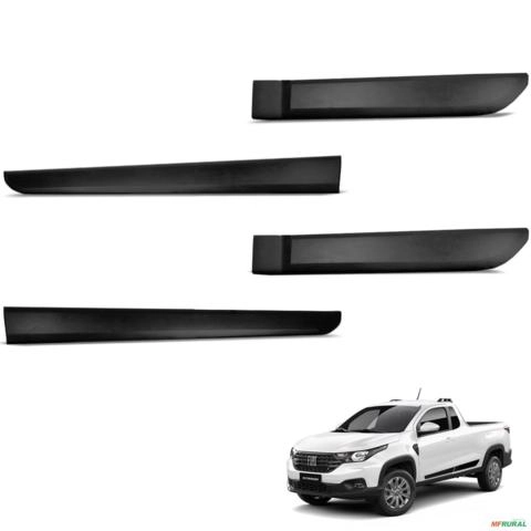 Friso Lateral Strada 2021 a 2026 Cabine Simples Injetado Original Sanfil Imagem Friso Lateral Strada 2021 a 2026 Cabine Simples Injetado Original Sanfil