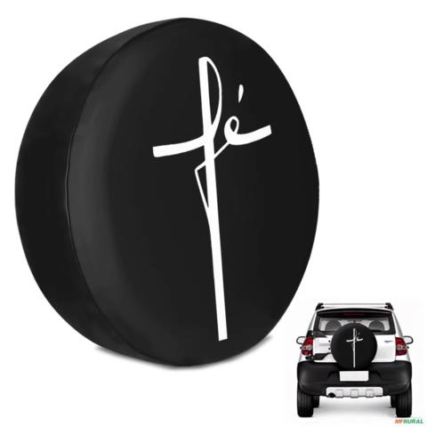 Capa de Estepe Crossfox 2005 a 2018 Fé Com Cadeado Imagem Capa de Estepe Crossfox 2005 a 2018 Fé Com Cadeado