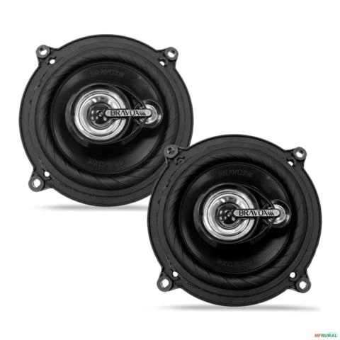 Par Alto Falante Bravox 5 Pol TR55U 100W RMS 4 Ohms Triaxial Imagem Par Alto Falante Bravox 5 Pol TR55U 100W RMS 4 Ohms Triaxial