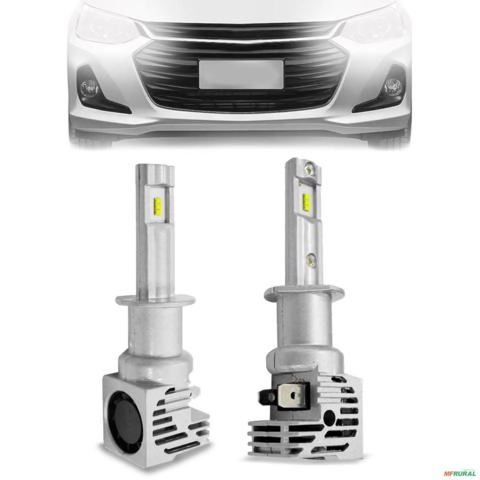 Kit Lâmpadas Super LED H1 6000k 18000lm Chip Zes Canbus 35w Imagem Kit Lâmpadas Super LED H1 6000k 18000lm Chip Zes Canbus 35w