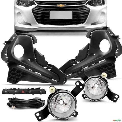 Kit Farol de Milha Onix 2020 a 2023 Auxiliar Neblina Botão Modelo Original Imagem Kit Farol de Milha Onix 2020 a 2023 Auxiliar Neblina Botão Modelo Original