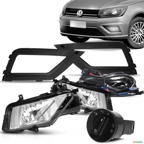 Kit Farol de Milha Gol Saveiro 2017 a 2022 Auxiliar Neblina Botão Original Imagem Kit Farol de Milha Gol Saveiro 2017 a 2022 Auxiliar Neblina Botão Original
