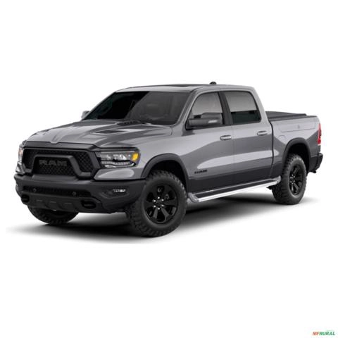 Imagem Estribo Lateral Dodge Ram 1500 2021 a 2025 Personalizado Prata Billet Imagem Estribo Lateral Dodge Ram 1500 2021 a 2025 Personalizado Prata Billet