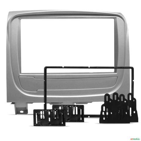 Moldura do Painel 7 Polegadas Palio Way 2014 a 2018 Prata Imagem Moldura do Painel 7 Polegadas Palio Way 2014 a 2018 Prata